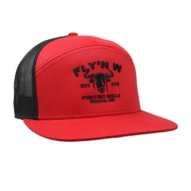 Red Fly'N W Fightin Bulls 7 Panel